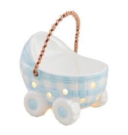 Mudpie Blue Light-Up Baby Carriage Sitter