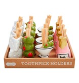 Mudpie Wine & Cheese Toothpick Caddy Sets