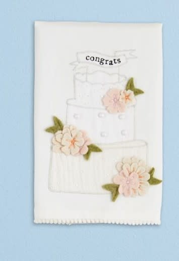 Mudpie Congrats Wedding Tea Towel