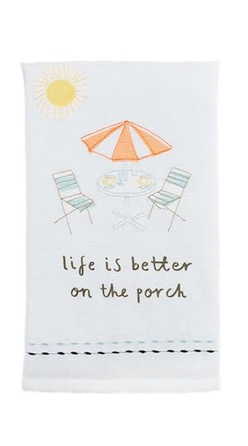 Mudpie Life Porch Drinking Towel