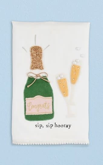 Mudpie Sip Hooray Wedding Tea Towel