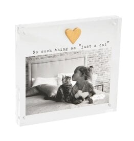 Mudpie Heart Cat Acrylic Frame