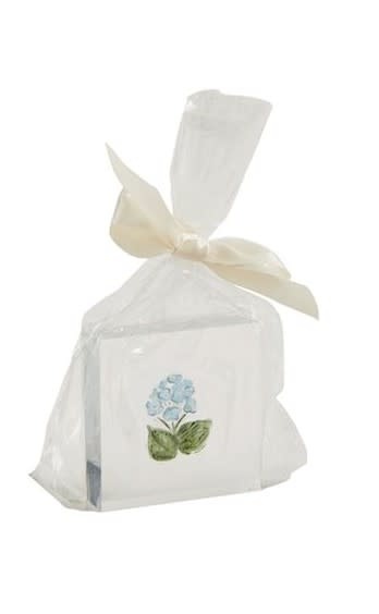 Mudpie Blue Flower Spring Acrylic Art Block