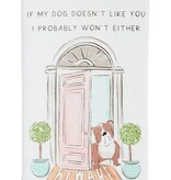 Mudpie Beware Towel Dog Ric-Rac Towel