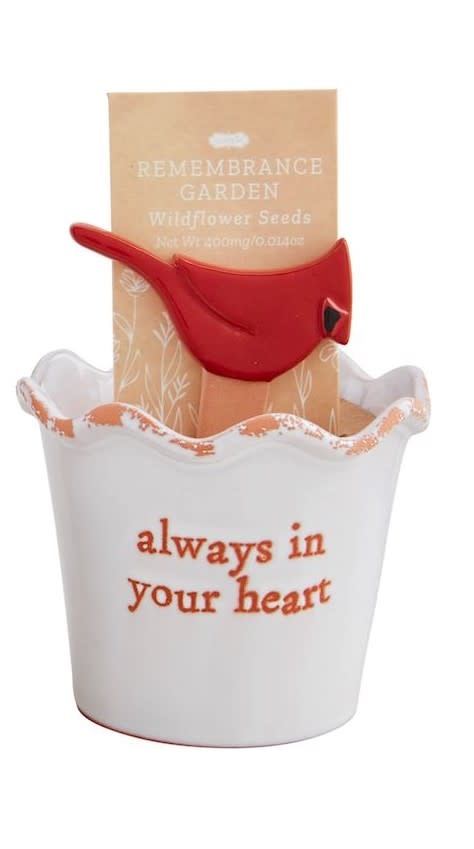 Mudpie Cardinal Remembrance Garden Pot Set