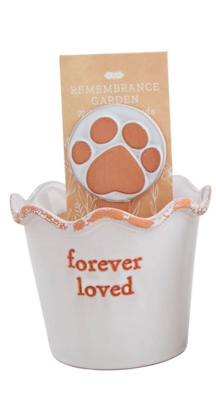 Mudpie Paw Print Remembrance Garden Pot Set