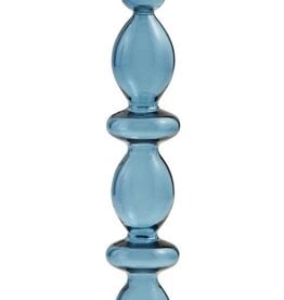 Mudpie Blue Glass Taper Holder