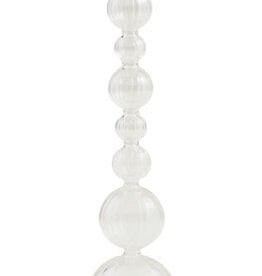 Mudpie Clear Ball Glass Taper Holder