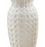 Mudpie Cane Woven Stoneware Bud Vase