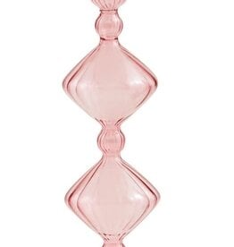 Mudpie Pink Glass Taper Holder