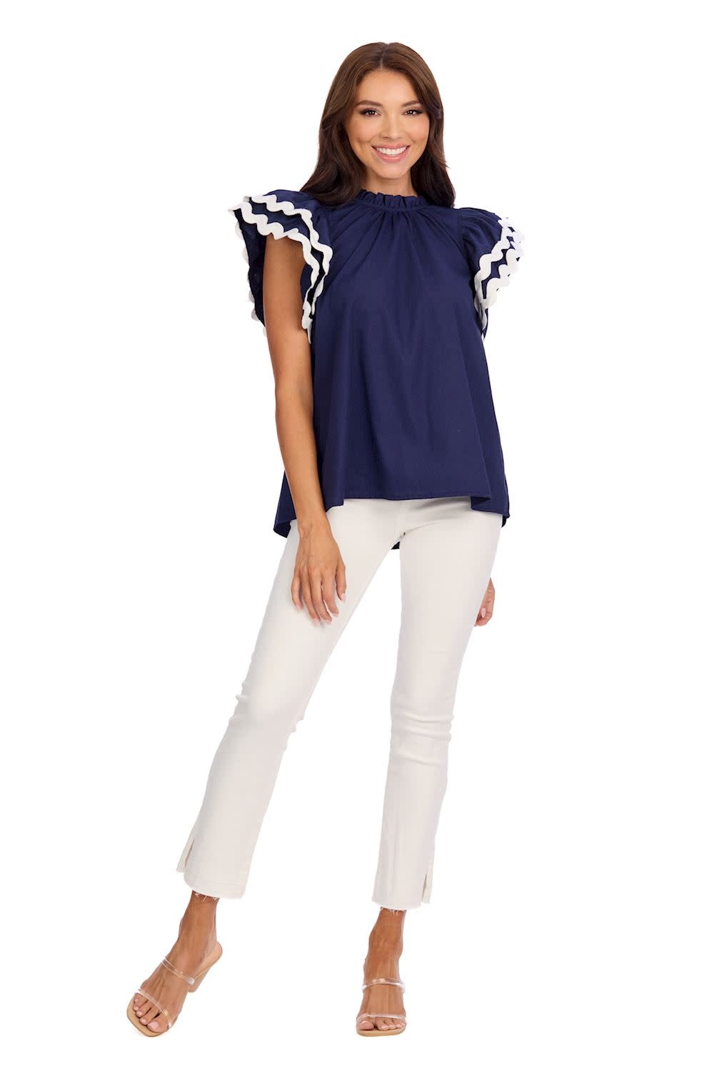 Mudpie Angie Ric-Rac Top Nv-M