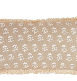 Mudpie Lumbar Neutral Block Print Pillow