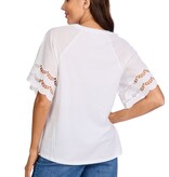 Mudpie Levy Eyelet Tshirt Wh-M