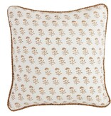 Mudpie Square Neutral Block Print Pillow