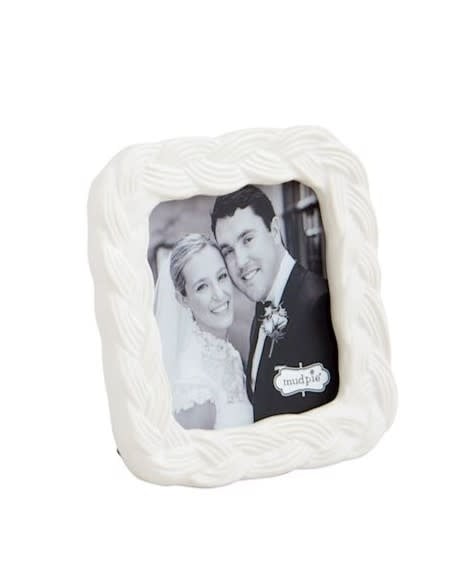 Mudpie Square Mini Braided Stoneware Frame
