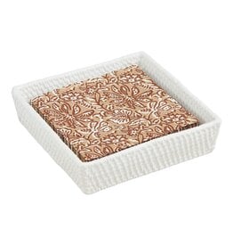 Mudpie Woven Stoneware Napkin & Caddy Set