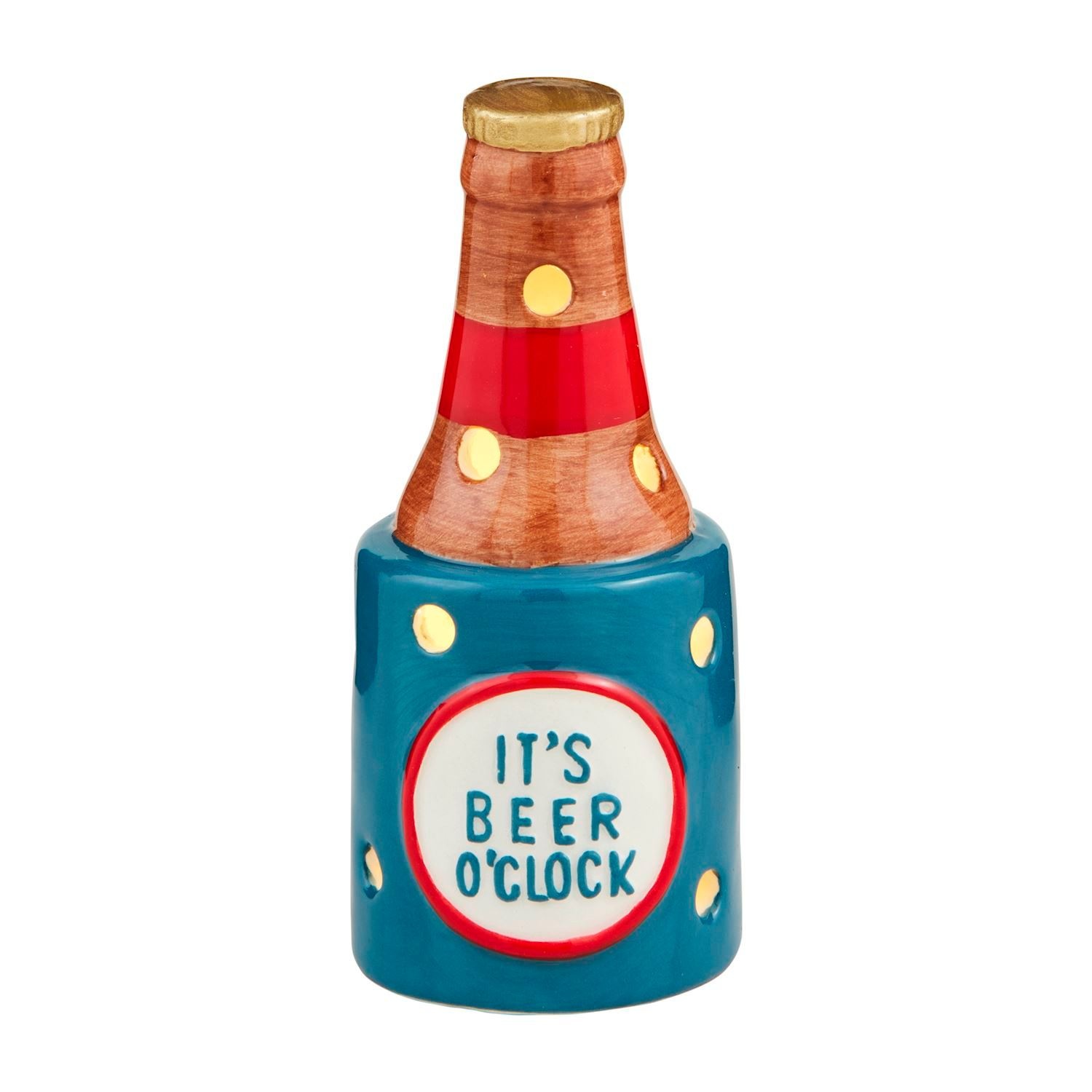 Mudpie Beer Bottle Light-Up Sitter
