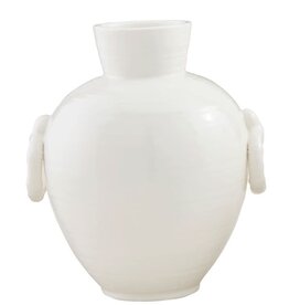 Mudpie Large White Bamboo Vase