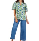 Mudpie Chase Flounce Sleeve Top Gr-S