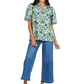 Mudpie Chase Flounce Sleeve Top Gr-S