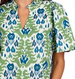 Mudpie Chase Flounce Sleeve Top Gr-S