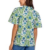 Mudpie Chase Flounce Sleeve Top Gr-S