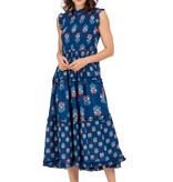 Mudpie Ward Smocked Midi Dress Nv-M