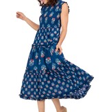 Mudpie Ward Smocked Midi Dress Nv-M