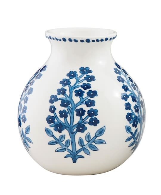 Mudpie Bloom Block Print Flower Vase