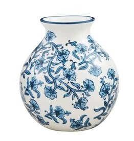 Mudpie Buti Block Print Flower Vase