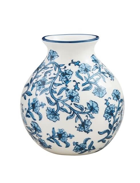 Mudpie Buti Block Print Flower Vase