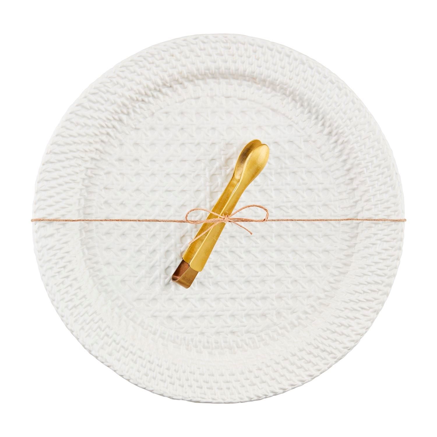 Mudpie Woven Stoneware Platter Set