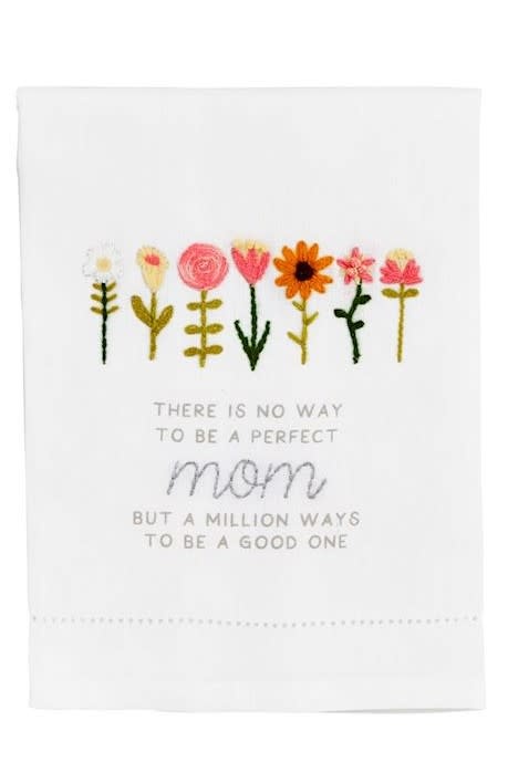 Mudpie Perfect Mom Embroidery Towel