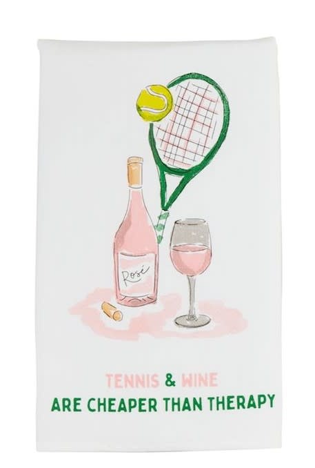 Mudpie TENNIS WINE PRO SHOP TOWEL