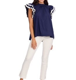 Mudpie Angie Ric-Rac Top Nv-S