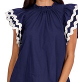 Mudpie Angie Ric-Rac Top Nv-S