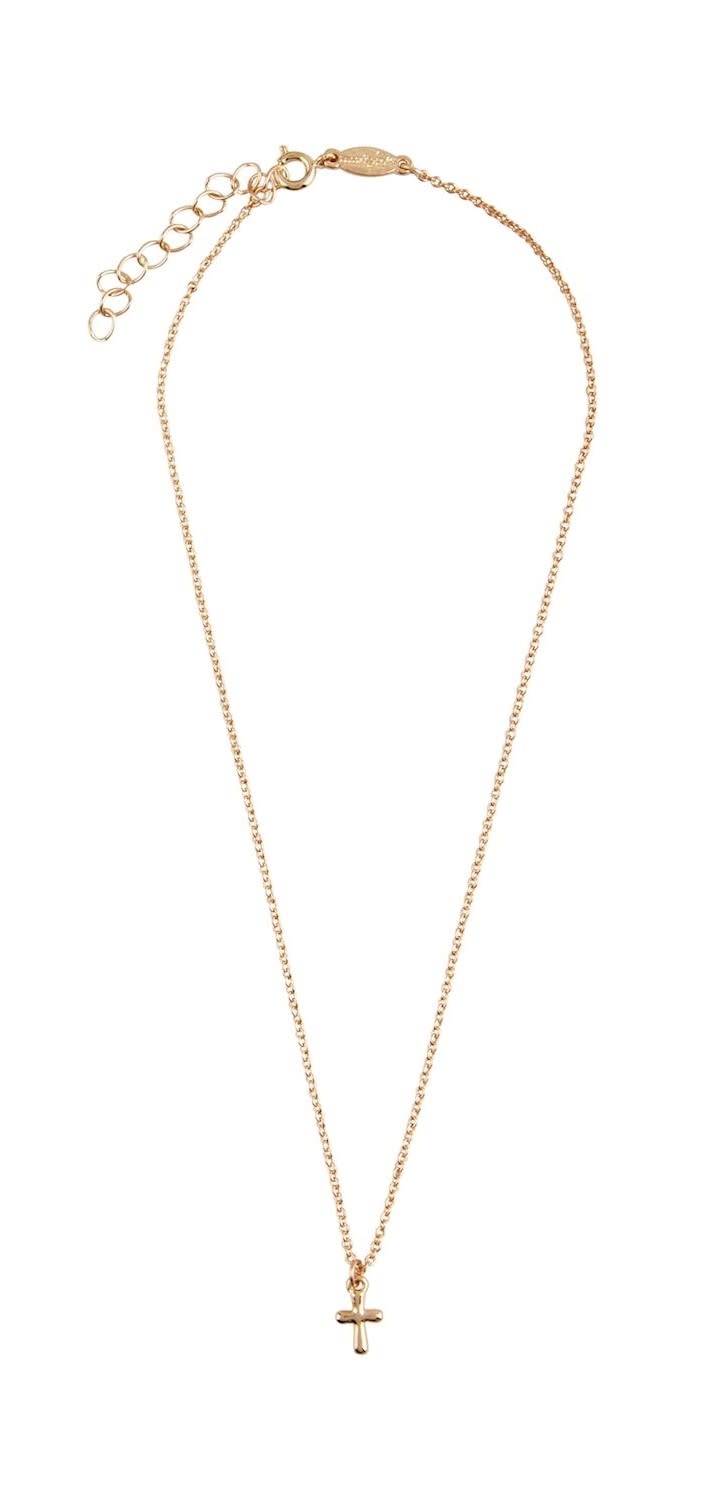Mudpie Gold Cross Necklace