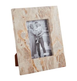 Mudpie Small Tan Marble Frame
