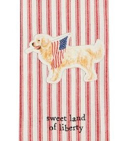Mudpie Dog Americana Canvas Patch Towel
