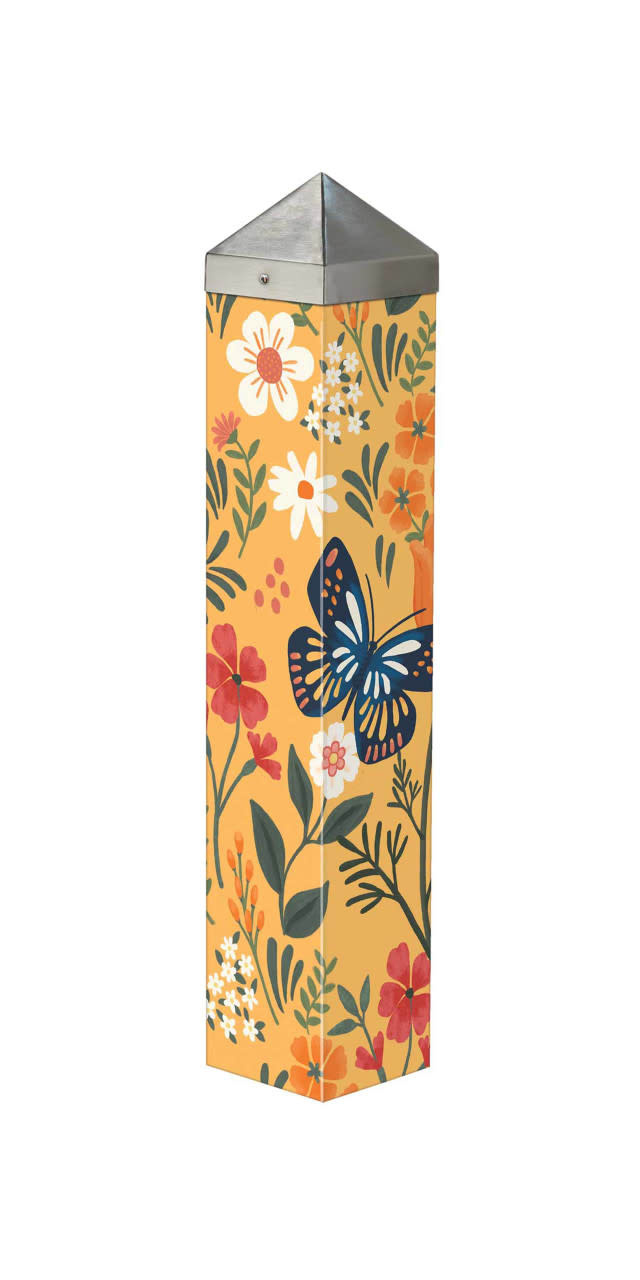 Studio M Meadow Flora Orange 20" Art Pole