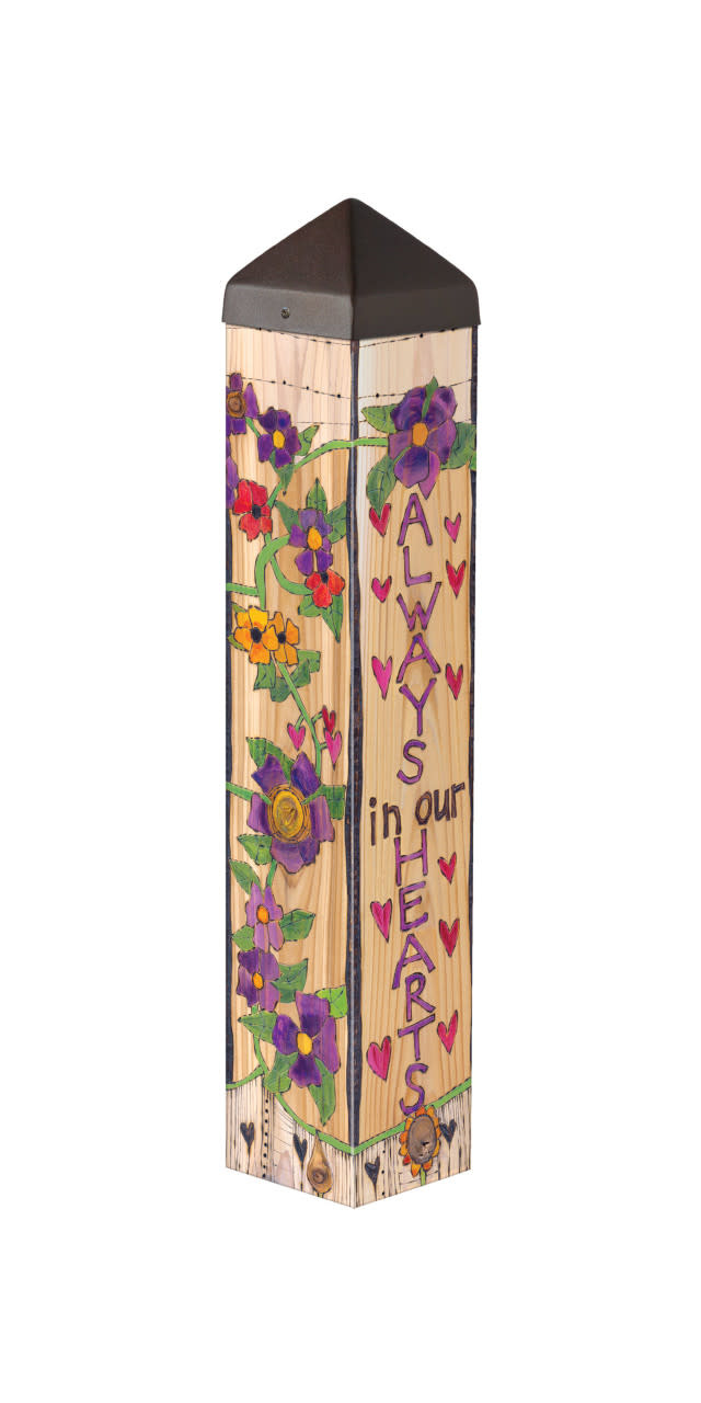 Studio M Our Hearts Remember 20" Art Pole