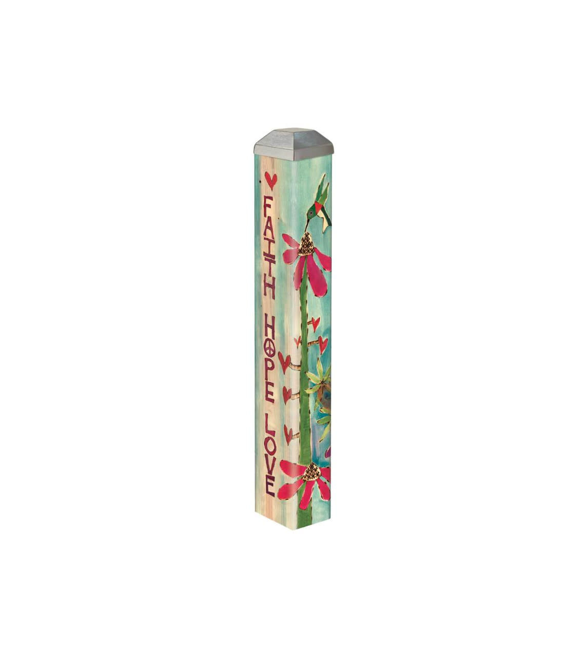 Studio M Faith, Hope, Love 10" Mini Art Pole