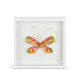 Elisabeth Hays Orange Multi Butterfly Wall Art 10"sq