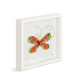 Elisabeth Hays Orange Multi Butterfly Wall Art 10"sq
