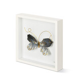 Elisabeth Hays Black & Gold Butterfly Wall Art 10"sq