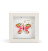 Elisabeth Hays Living Boldly Pink Multi Butterfly Shadow Box