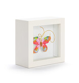Elisabeth Hays Living Boldly Pink Multi Butterfly Shadow Box