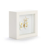 Elisabeth Hays Love From Above White Gold Butterfly Shadow Box