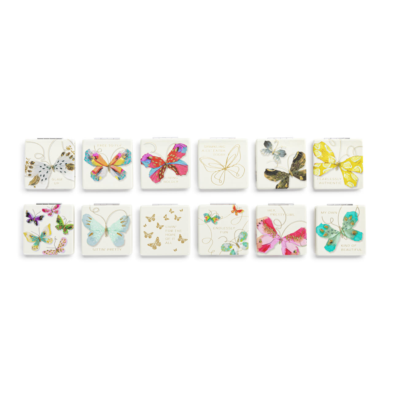 Elisabeth Hays Butterfly Pocket Mirror (various)