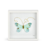 Elisabeth Hays Light Blue Butterfly Wall Art 10"sq